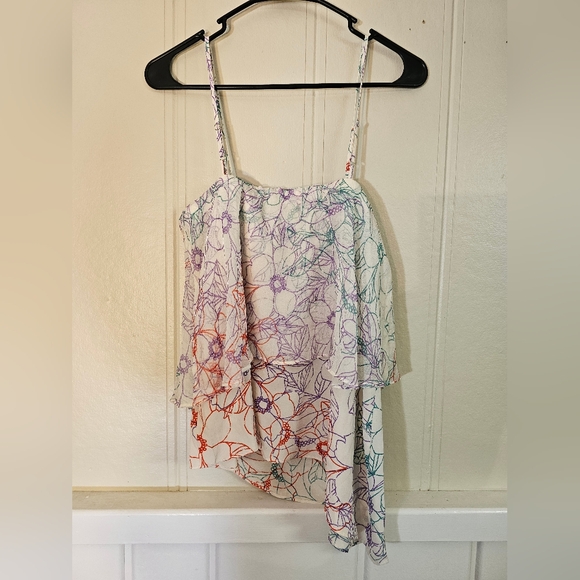 Anthropology Maeve Size M NWT 100% Silk Floral Tank - Picture 9 of 9